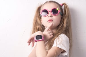 Girl with watch