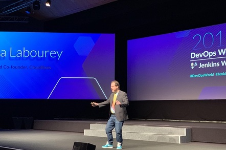 CloudBees CEO Sacha Labourey at DevOps World Lisbon