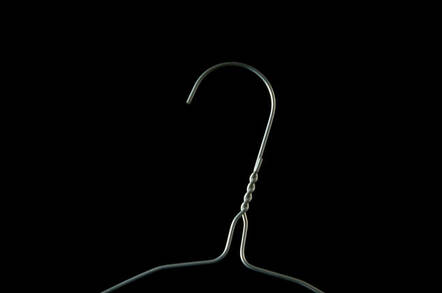 Wire coat hanger