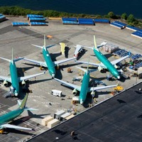 Boeing 737 Max, grounded at Renton, Wash.