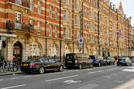 Edgeware road near Marble Arch in the City of Westminster.
