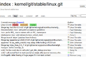 The git repository at kernel.org