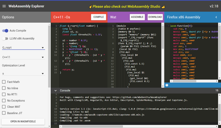 WebAssembly Explorer