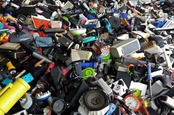 Pile of electronic waste