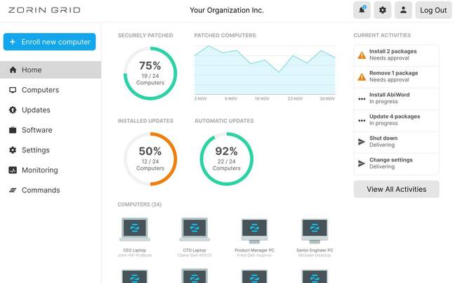 Zorin Grid will let you manage Linux PCs via a cloud dashboard