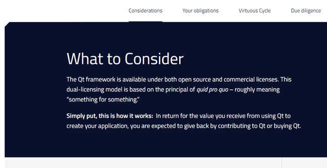 Qt asks open source users to consider their obligations