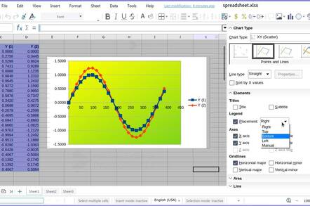 LibreOffice Calc 6.4 in its online guise
