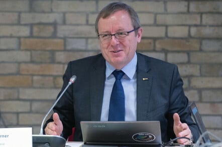 The ESA Director General Jan Wörner at his start-of-the-year press briefing, held at ESA headquarters in Paris, France, on 15 January 2020. (c) ESA - P. Sebirot