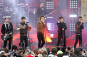 One Direction on 'Good Morning America' at Central Park on November 26, 2013 in New York
