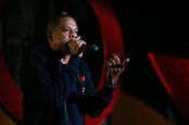 Rapper Jay-Z on stage