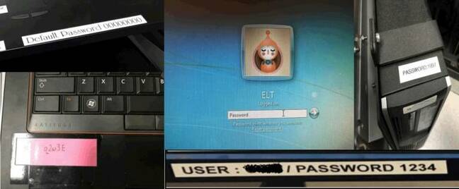 Default passwords aboard ships. Pic: Pen Test Partners Default passwords aboard ships. Pic: Pen Test Partners