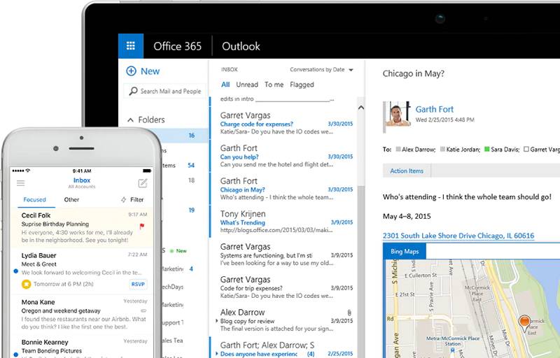 microsoft exchange server for outlook office365