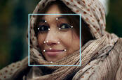 Illustration of facial recognition