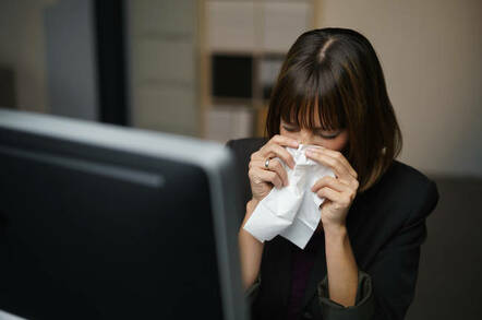 tissues sneezing exec