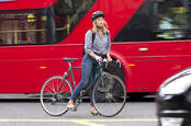 Someone crazy enough to cycle in London