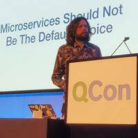 Sam Newman, speaking at QCon London