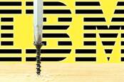 IBM logo behind a screw