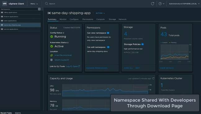 Project Pacific brings K8s management into vSphere