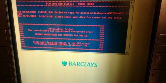 Barclays ATM command prompt