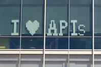 Sign saying I love APIs