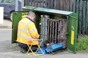 openreach engineer - cabinet