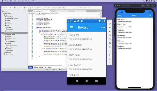 Developing for iOS and Android with Visual Studio for Mac 8.5