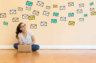 Someone observing a flood of email