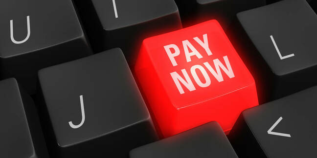 A red button reading 'pay now'