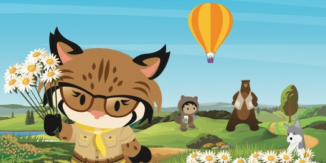 A spot-the-difference puzzle from Salesforce's kid-distraction resource