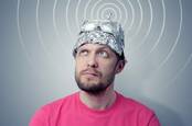 Swivel eyed loon in tinfoil hat