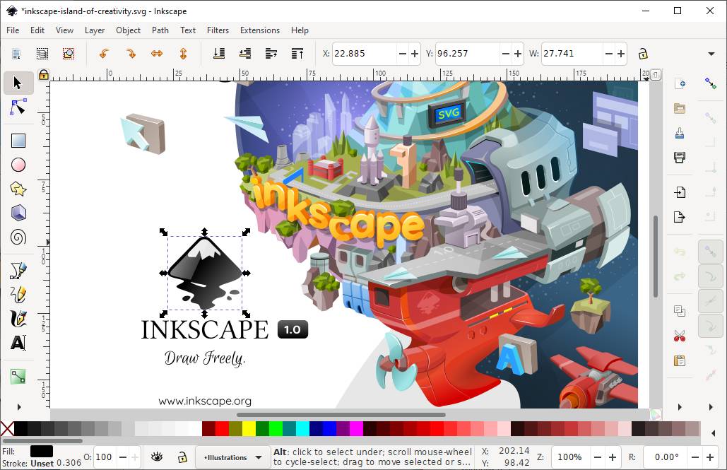 download the new version for android Inkscape 1.3