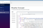 A Blazor app using WebAssembly