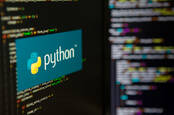 Python logo and code