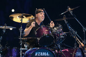 Lars Ulrich of Metallica in concert at Times Union Center in Albany, New York, 2018