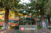 Couchbase sign at company headquarters in Silicon Valley, San Francisco Bay Area - Santa Clara