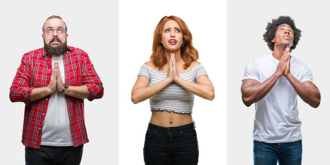 Three people asking for hope