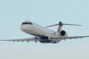 A Bombardier CRJ200 airliner. Pic: Bombardier