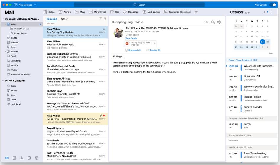 microsoft outlook app for mac not syncing inbox of imap mail