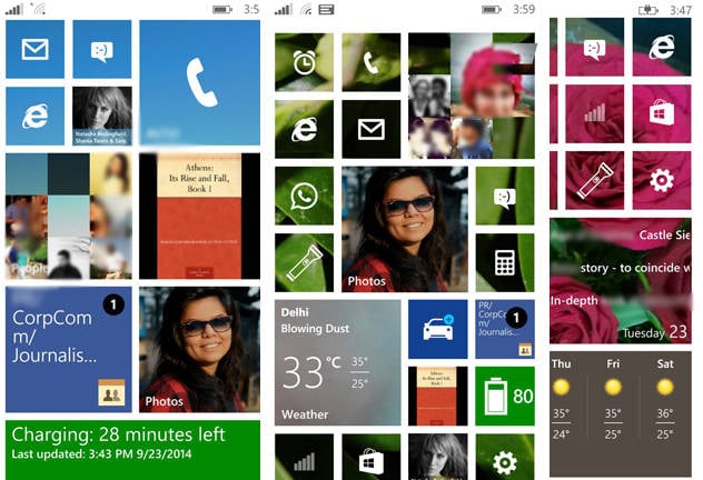 live tiles android