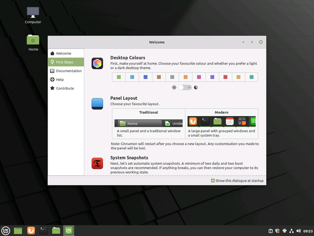 Mint 20 Cinnamon is aimed at users who want a lightweight and easy to use Linux desktop with no corporate baggage