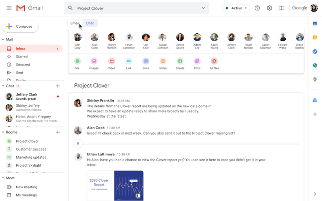 G Suite is evolving into an integrated workspace where services like Email and Chat are together – but is it losing the simple UI that was part of its appeal?