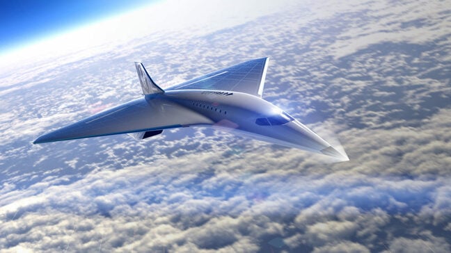 Concept art for Virgin Galactic supersonic jet design