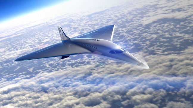 Concept art for Virgin Galactic supersonic jet design