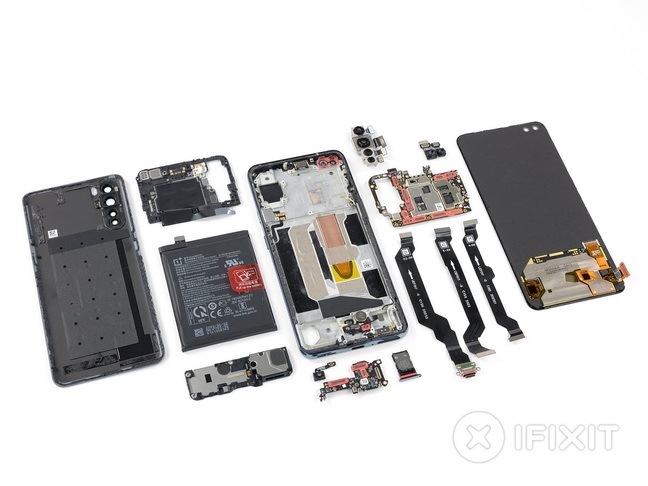 Disassembled OnePlus Nord