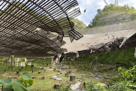 Arecibo telescope damage