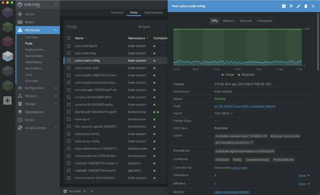Lens is a dashboard for managing multiple Kubernetes clusters, running as a desktop application for Windows, Mac or Linux.
