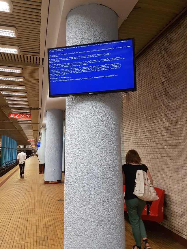 Bucharest Metro BSOD