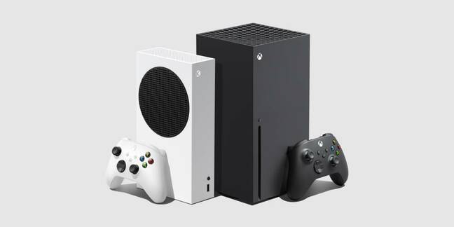 The new XBOX Series S (l) and XBOX Series X