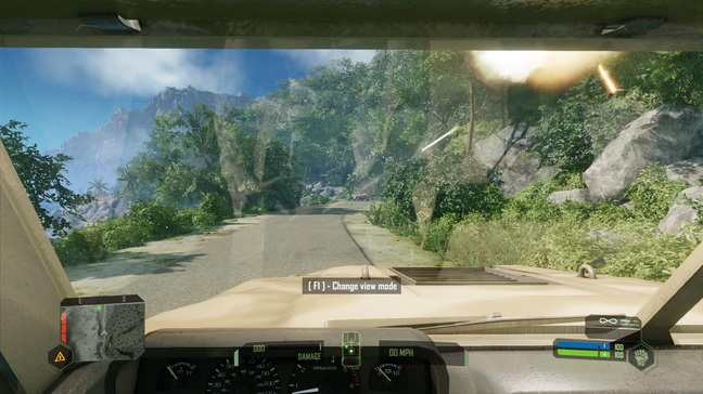 Wow, reflection in the windscreen – thanks ray tracing!