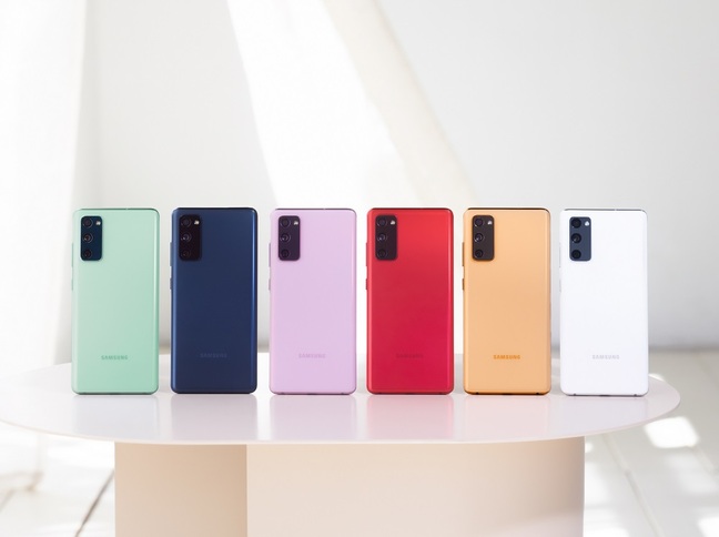 Samsung Galaxy S20 Fan Edition colour lineup